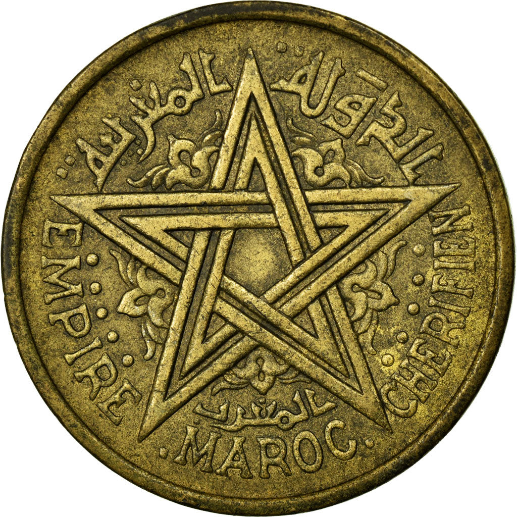 Coin, Morocco, Mohammed V, 2 Francs, AH 1364/1945, Paris, VF(30-35)