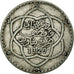 Coin, Morocco, 'Abd al-Hafiz, 1/4 Rial, 2-1/2 Dirhams, 1911/AH1329, bi-Bariz