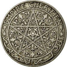 Coin, Morocco, Yusuf, 50 Centimes, 1924, Poissy, EF(40-45), Nickel, KM:35.2