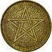 Moneda, Marruecos, Mohammed V, 50 Centimes, AH 1364/1945, Paris, BC+, Aluminio -