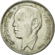 Coin, Morocco, al-Hassan II, 5 Dirhams, 1965/AH1384, Paris, EF(40-45), Silver