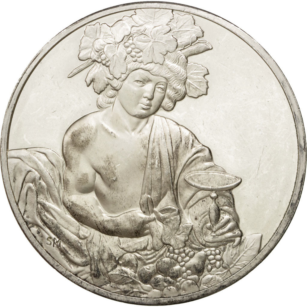 FRANCE, Arts & Culture, French Fifth Republic, Medal, MS(60-62), Silver, 50,...