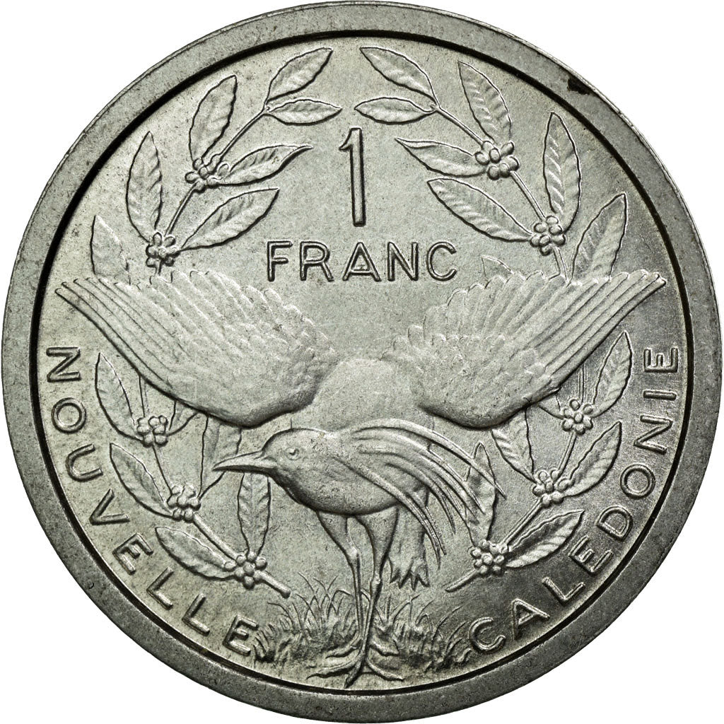 Coin, New Caledonia, Franc, 1972, Paris, MS(63), Aluminum, KM:10
