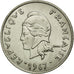 Coin, New Hebrides, 20 Francs, 1967, Paris, EF(40-45), Nickel, KM:3.1