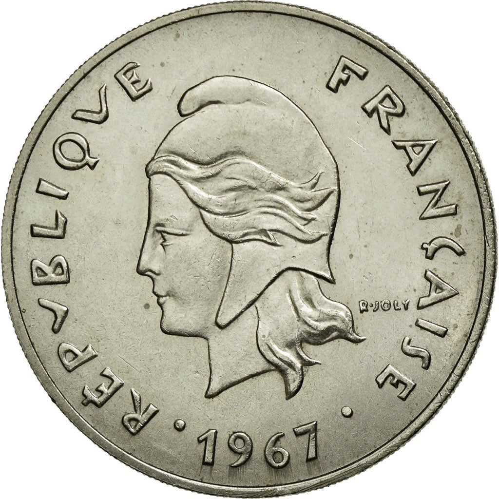 Coin, French Polynesia, 50 Francs, 1967, Paris, MS(60-62), Nickel, KM:7