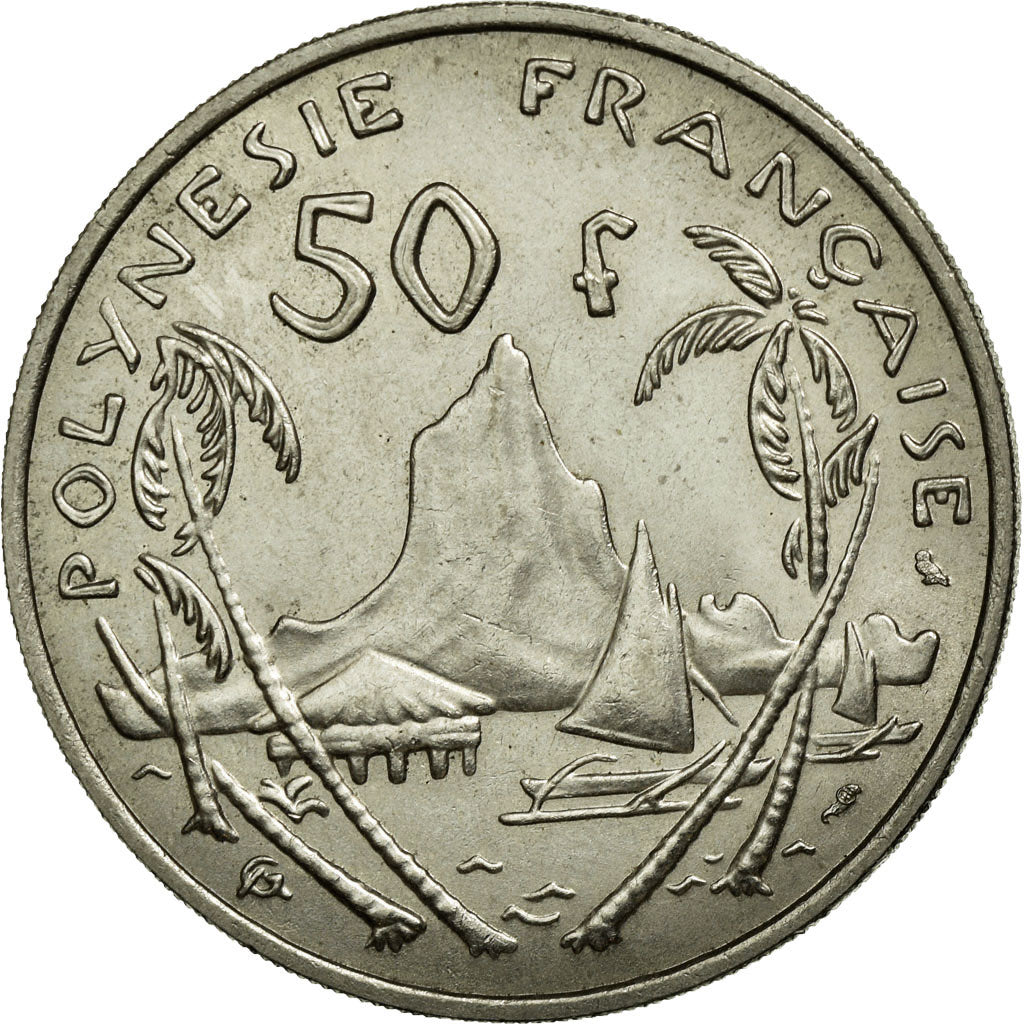 Coin, French Polynesia, 50 Francs, 1967, Paris, MS(60-62), Nickel, KM:7