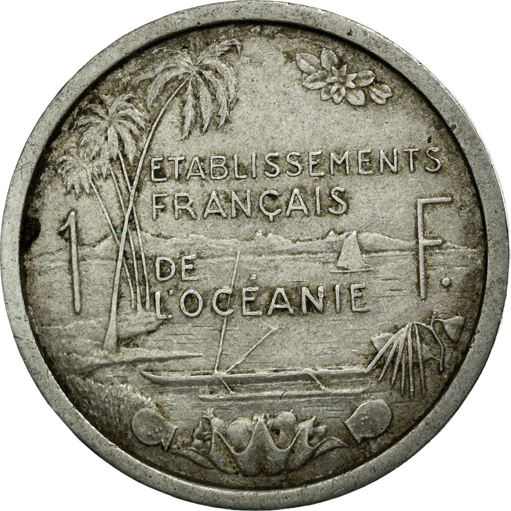 Monnaie, FRENCH OCEANIA, Franc, 1949, TB, Aluminium, KM:2