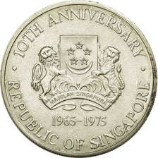 Coin, Singapore, 10 Dollars, 1975, Singapore Mint, EF(40-45), Silver, KM:11