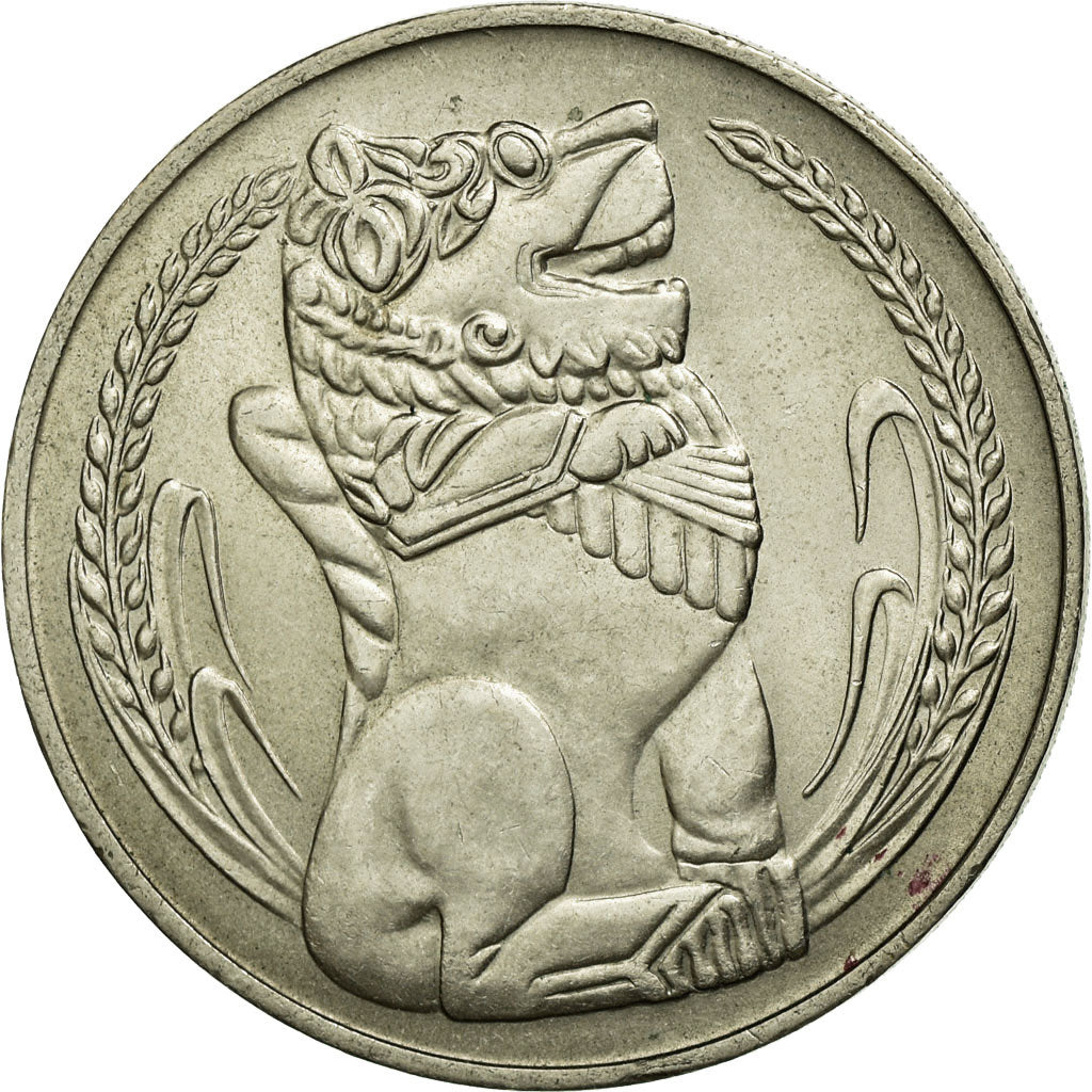 Coin, Singapore, Dollar, 1968, Singapore Mint, AU(55-58), Copper-nickel, KM:6