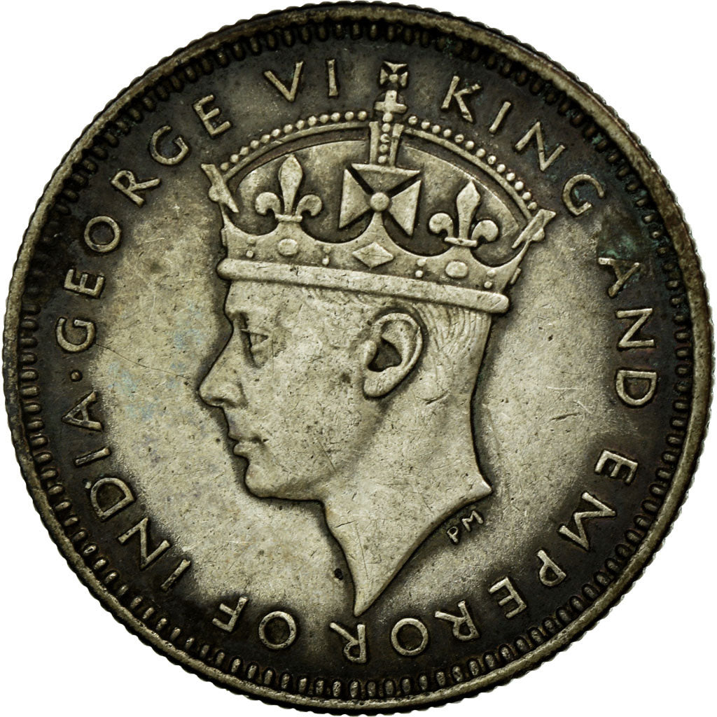 Coin, MALAYA, 10 Cents, 1939, EF(40-45), Silver, KM:4