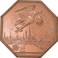 Frankrijk, Token, Chambre de Commerce de Rouen, 1802, Lecomte, ZF, Bronze