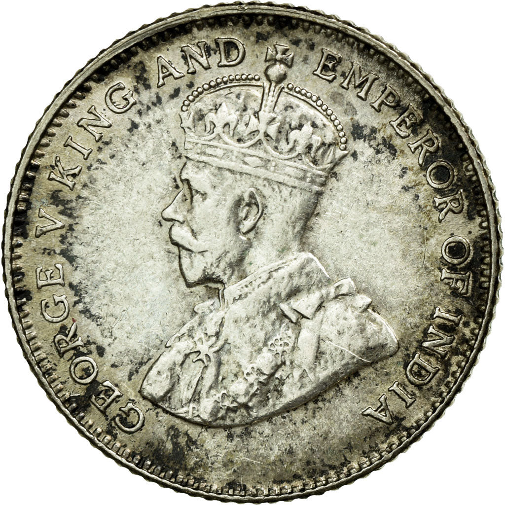 Coin, Straits Settlements, George V, 10 Cents, 1927, F(12-15), Silver, KM:29b