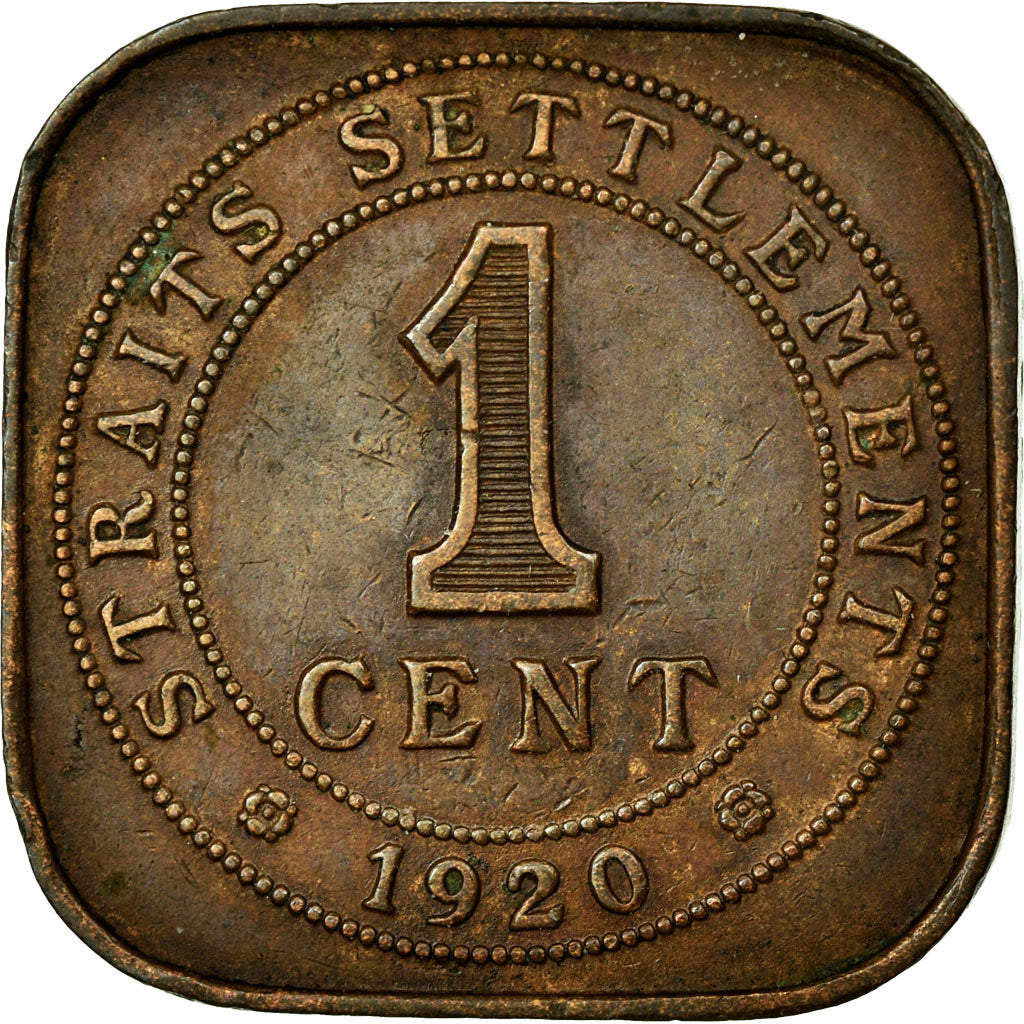 Coin, Straits Settlements, George V, Cent, 1920, VF(30-35), Bronze, KM:32