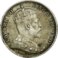 Coin, Straits Settlements, Edward VII, 5 Cents, 1910, Bombay, VF(20-25), Silver