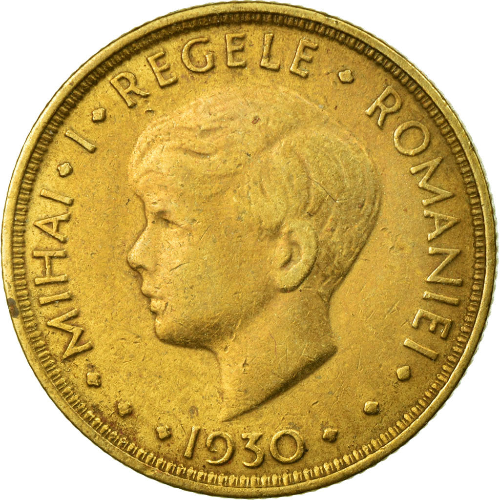 Coin, Romania, Mihai I, 5 Lei, 1930, EF(40-45), Nickel-brass, KM:48