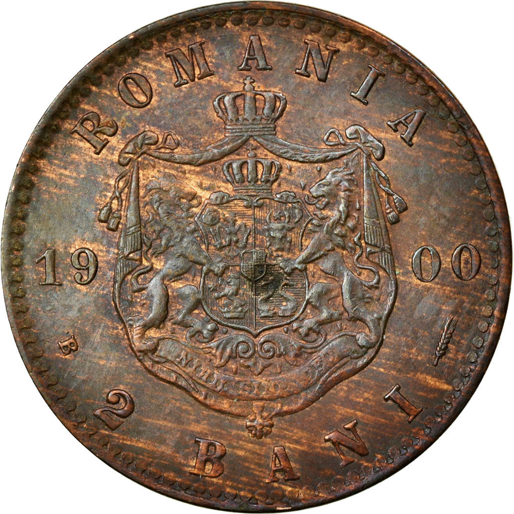 Coin, Romania, Carol I, 2 Bani, 1900, EF(40-45), Copper, KM:27