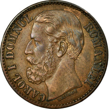 Coin, Romania, Carol I, 2 Bani, 1880, EF(40-45), Copper, KM:11.2