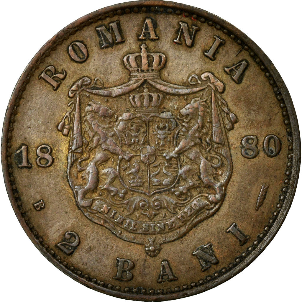 Coin, Romania, Carol I, 2 Bani, 1880, EF(40-45), Copper, KM:11.2