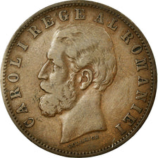 Moneta, Romania, Carol I, 5 Bani, 1885, BB, Rame, KM:19