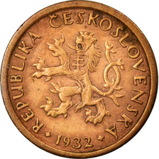 Coin, Czechoslovakia, 10 Haleru, 1932, EF(40-45), Bronze, KM:3