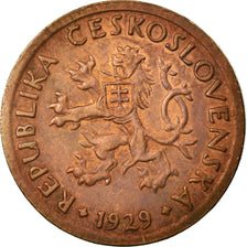 Coin, Czechoslovakia, 10 Haleru, 1929, EF(40-45), Bronze, KM:3