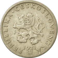 Coin, Czechoslovakia, 20 Haleru, 1921, EF(40-45), Copper-nickel, KM:1