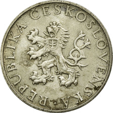 Coin, Czechoslovakia, 10 Korun, 1955, EF(40-45), Silver, KM:42