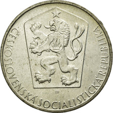 Coin, Czechoslovakia, 10 Korun, 1955, EF(40-45), Silver, KM:56