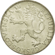 Coin, Czechoslovakia, 50 Korun, 1948, EF(40-45), Silver, KM:25