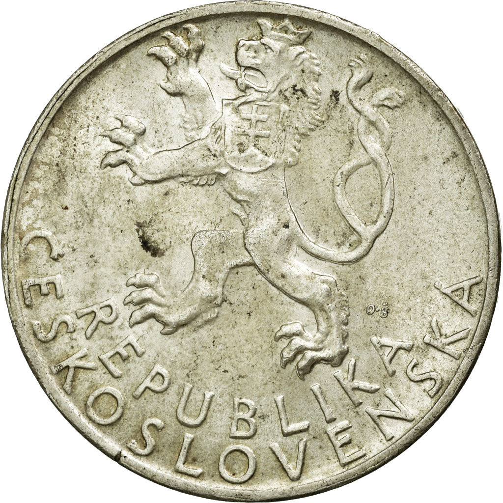 Coin, Czechoslovakia, 50 Korun, 1947, EF(40-45), Silver, KM:24