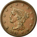 Coin, United States, Braided Hair Cent, Cent, 1842, U.S. Mint, Philadelphia