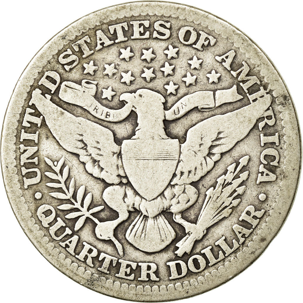 Moneda, Estados Unidos, Barber Quarter, Quarter, 1914, U.S. Mint, Philadelphia