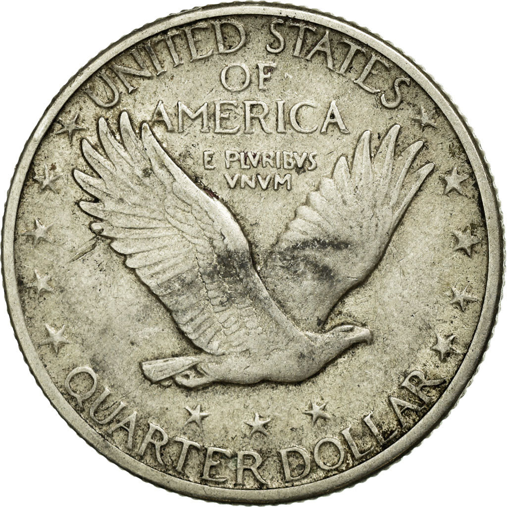 Coin, United States, Standing Liberty Quarter, Quarter, 1918, U.S. Mint, Denver