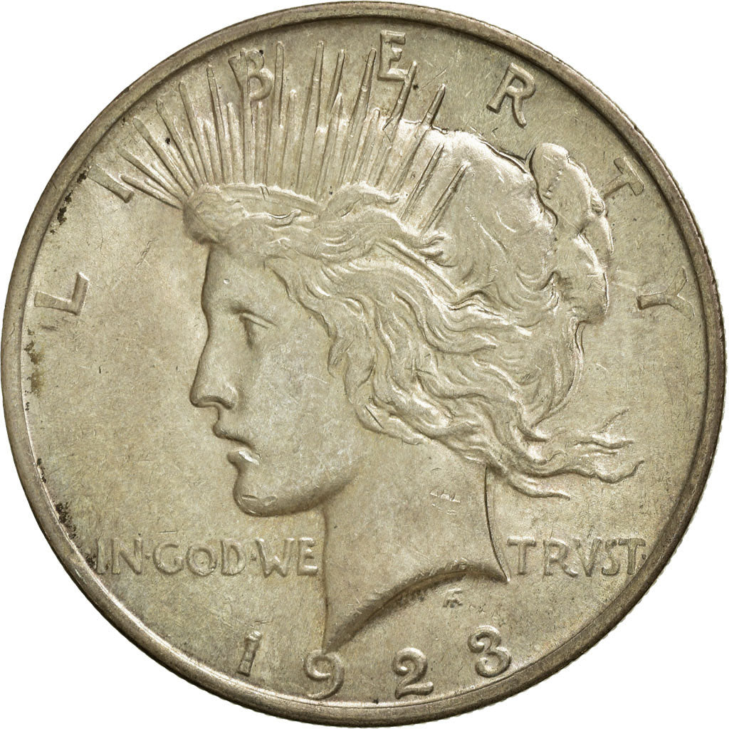 Monnaie, États-Unis, Peace Dollar, Dollar, 1923, U.S. Mint, Philadelphie, TTB