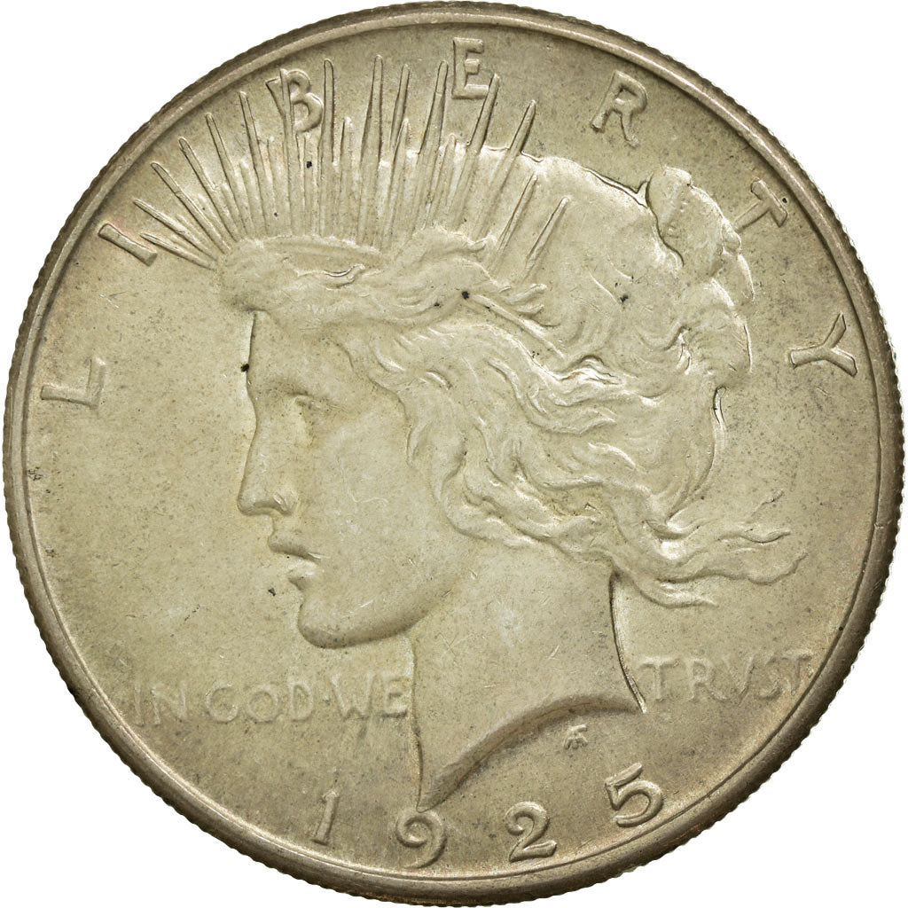 Coin, United States, Peace Dollar, Dollar, 1925, U.S. Mint, Philadelphia