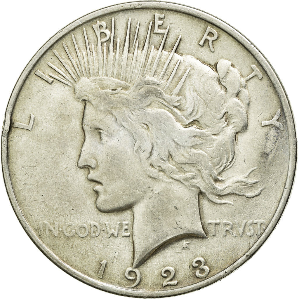 Coin, United States, Peace Dollar, Dollar, 1923, U.S. Mint, Philadelphia
