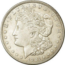 Coin, United States, Morgan Dollar, Dollar, 1921, U.S. Mint, Philadelphia
