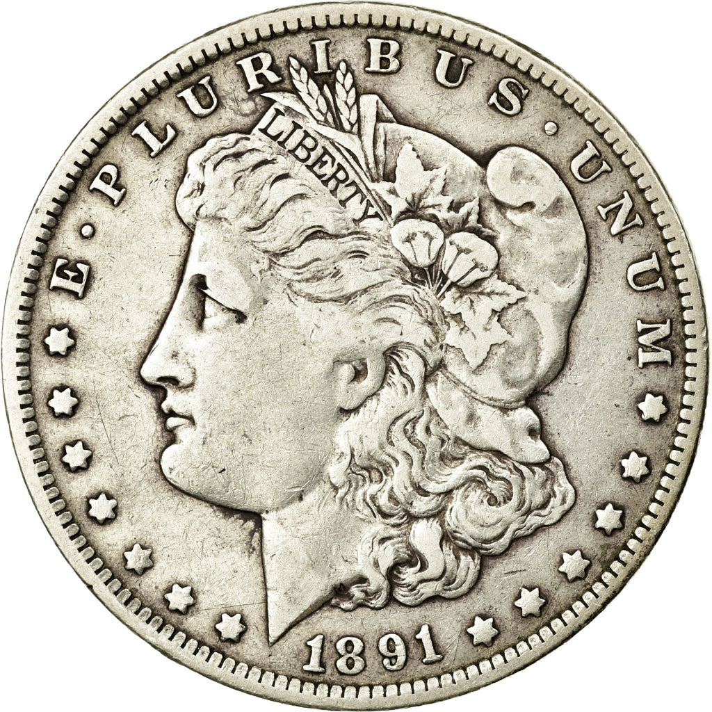 Coin, United States, Morgan Dollar, Dollar, 1891, U.S. Mint, New Orleans