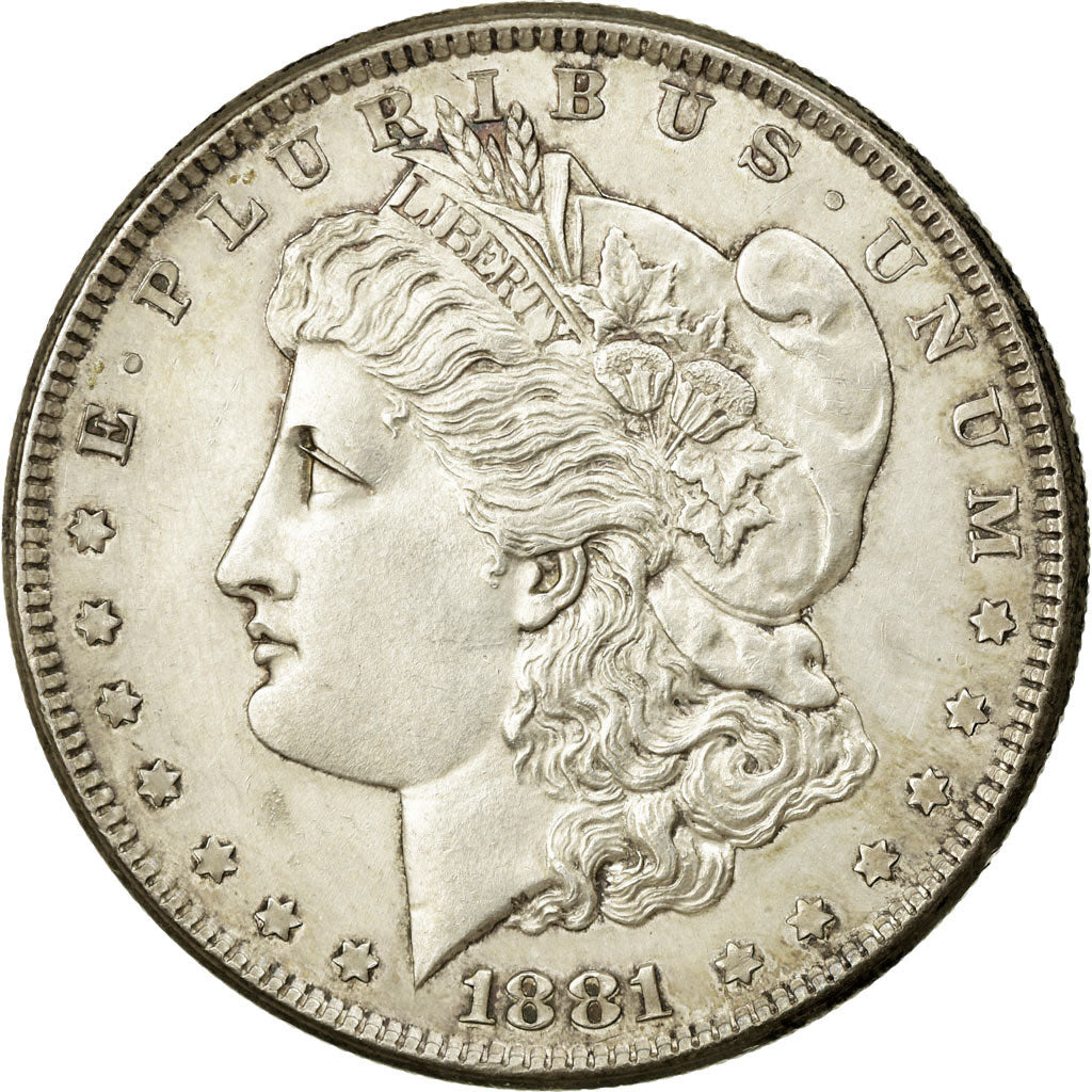 Coin, United States, Morgan Dollar, Dollar, 1881, U.S. Mint, San Francisco