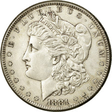 Coin, United States, Morgan Dollar, Dollar, 1881, U.S. Mint, San Francisco