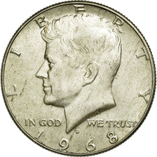 Coin, United States, Kennedy Half Dollar, Half Dollar, 1968, U.S. Mint, Denver