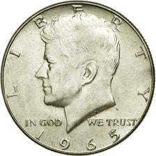 Coin, United States, Kennedy Half Dollar, Half Dollar, 1965, U.S. Mint