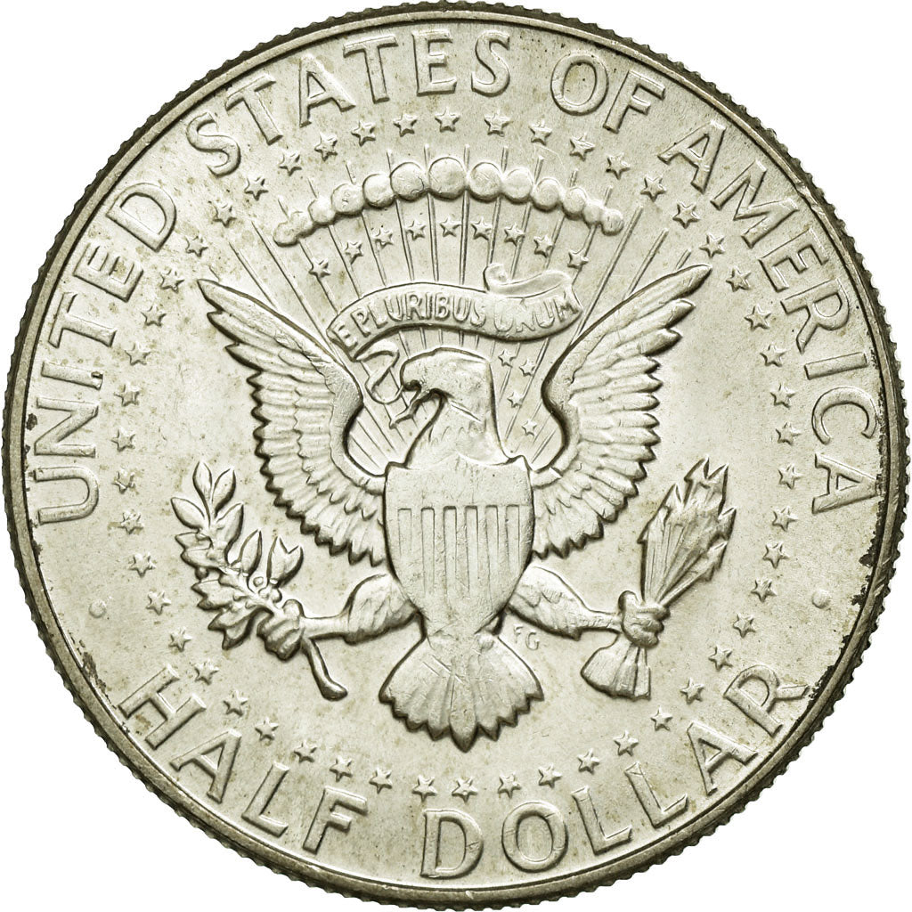Coin, United States, Kennedy Half Dollar, Half Dollar, 1965, U.S. Mint