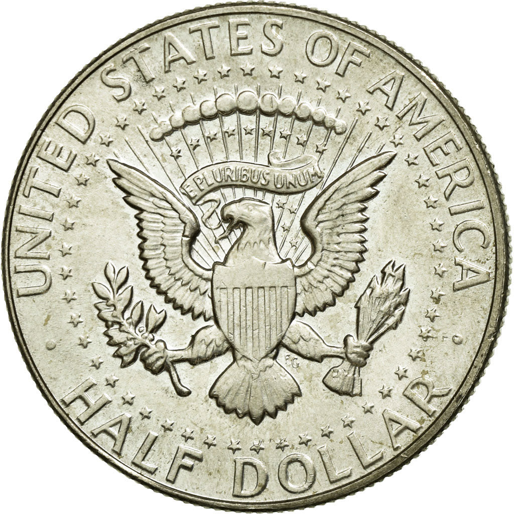 Coin, United States, Kennedy Half Dollar, Half Dollar, 1966, U.S. Mint