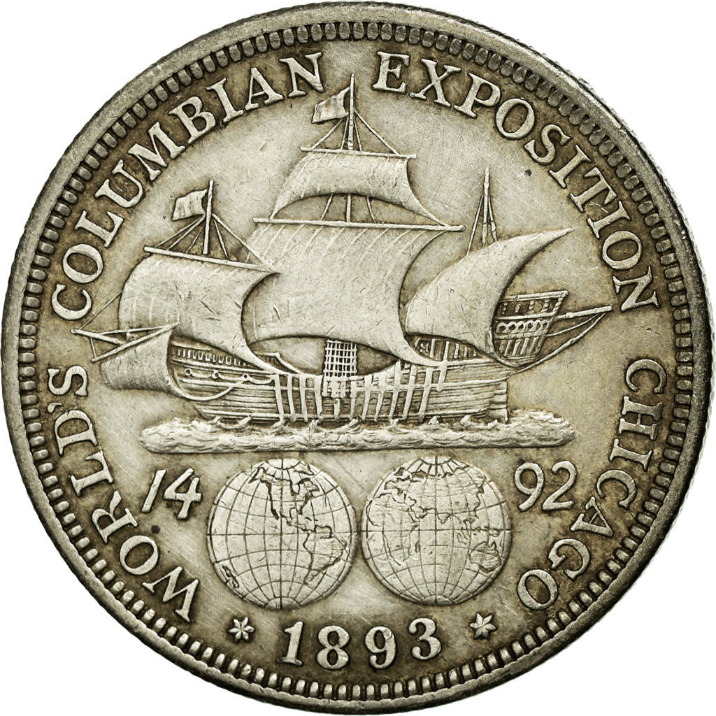 Coin, United States, Half Dollar, 1893, U.S. Mint, Philadelphia, EF(40-45)