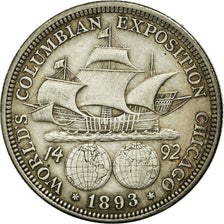 Monnaie, États-Unis, Half Dollar, 1893, U.S. Mint, Philadelphie, TTB, Argent