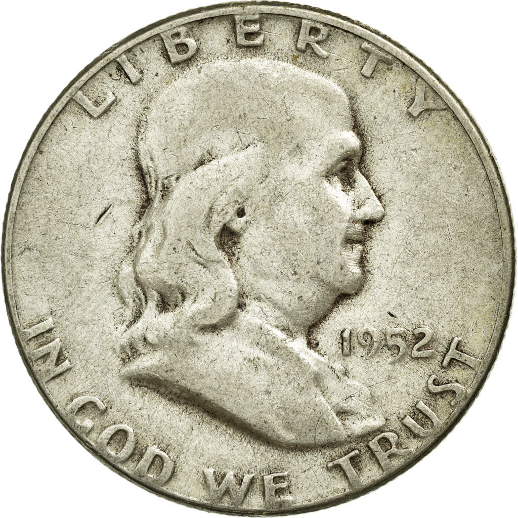 Monnaie, États-Unis, Franklin Half Dollar, Half Dollar, 1952, U.S. Mint