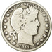 Coin, United States, Barber Half Dollar, Half Dollar, 1911, U.S. Mint