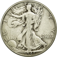 Moneta, Stati Uniti, Walking Liberty Half Dollar, Half Dollar, 1947, U.S. Mint
