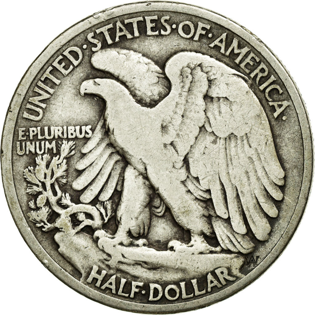 Coin, United States, Walking Liberty Half Dollar, Half Dollar, 1937, U.S. Mint